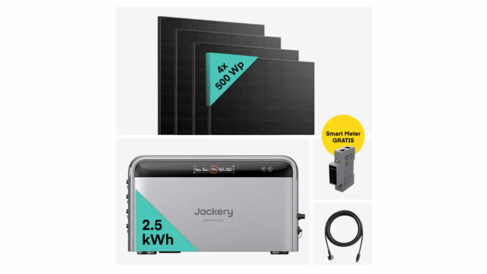 Yuma x Jackery - 2000 Wp Balkonkraftwerk mit SolarVault 3 Pro