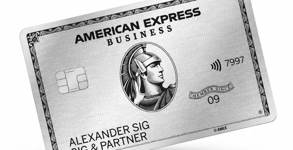 Business Platinum Card weißer Hintergrund