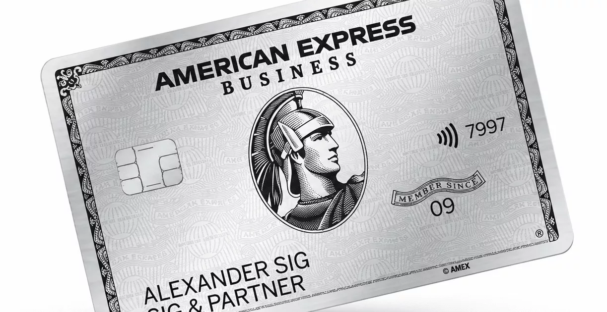 Business Platinum Card weißer Hintergrund