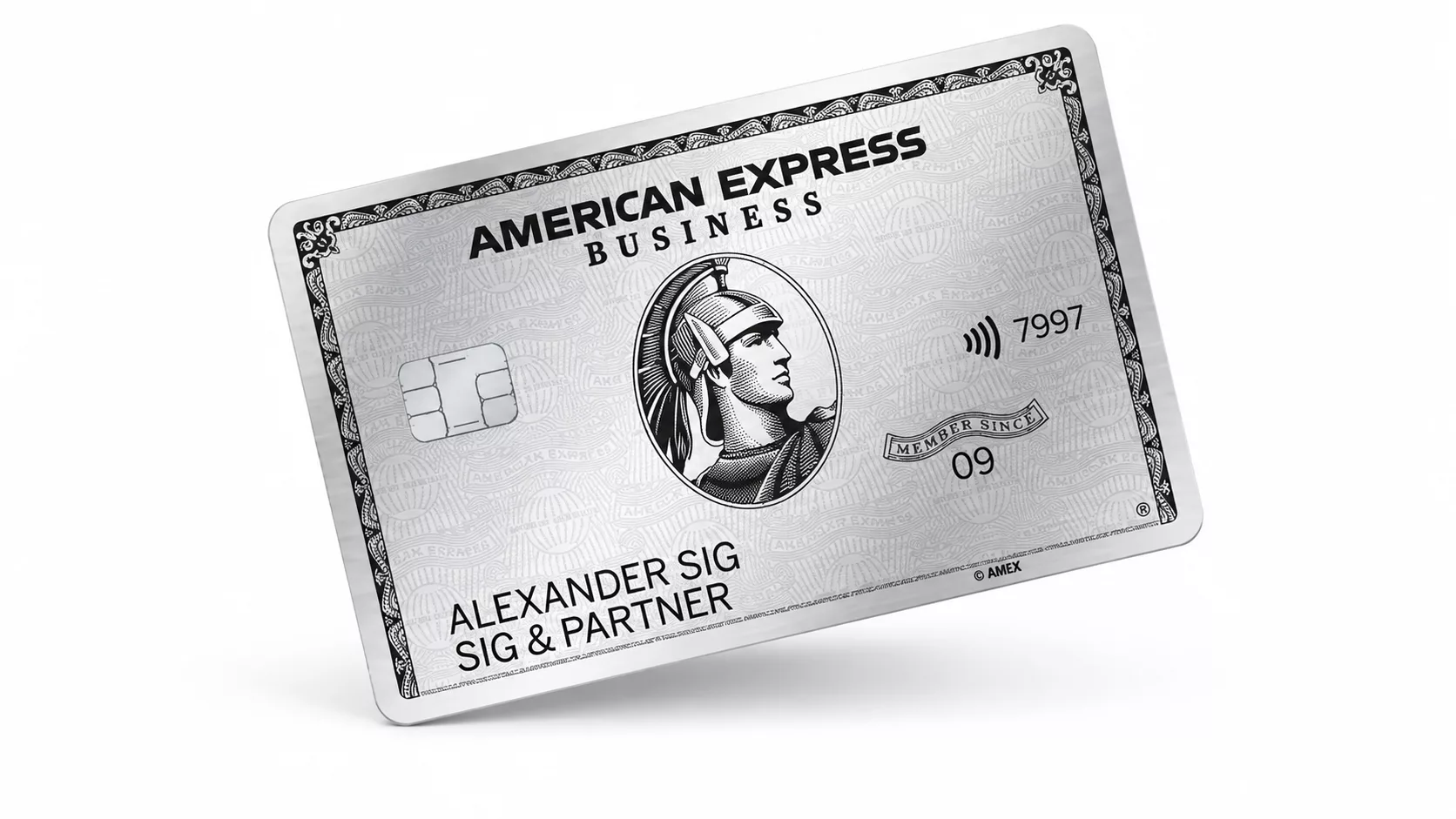 Business Platinum Card weißer Hintergrund