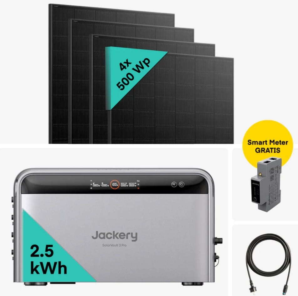 Yuma x Jackery - 2000 W Balkonkraftwerk mit SolarVault 3 Pro