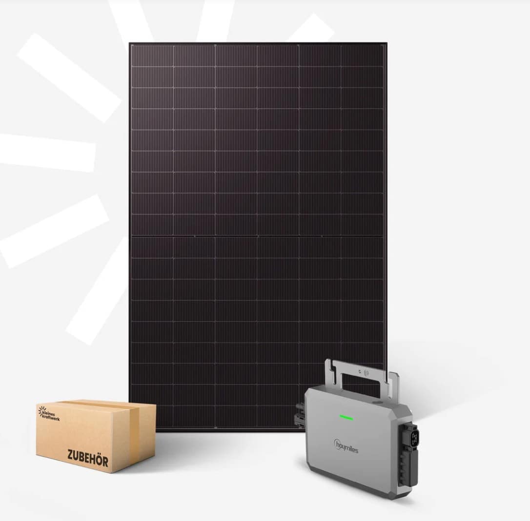 kleines kraftwerk Single XL 500Wp Balkonkraftwerk mit 800W Wechselrichter