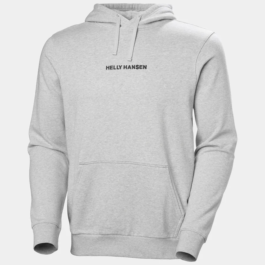 Helly Hansen Core Hoodie Herren, Grau Melange