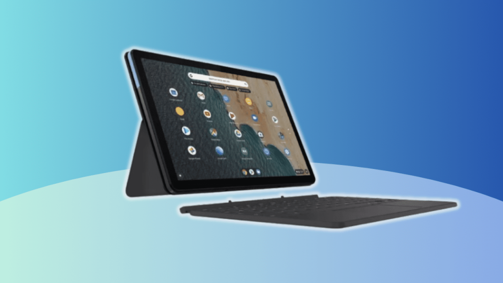 Lenovo IdeaPad Chromebook vor blauem Hintergrund als Symbolbild für Ebay-Deal