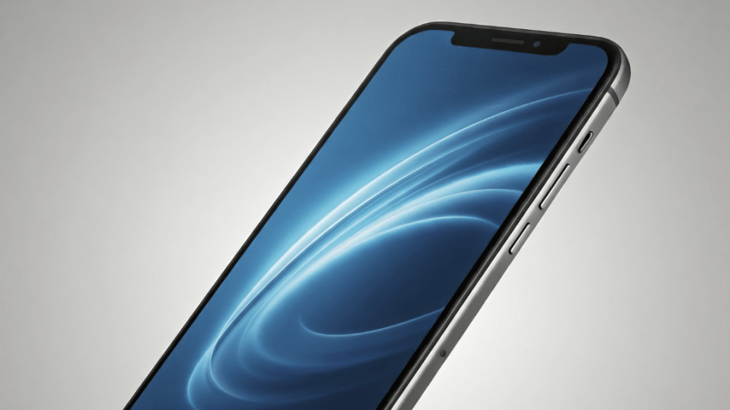 Smartphone vor grauem Hintergrund als Symbolbild für neue Mega-Sim-Tarife