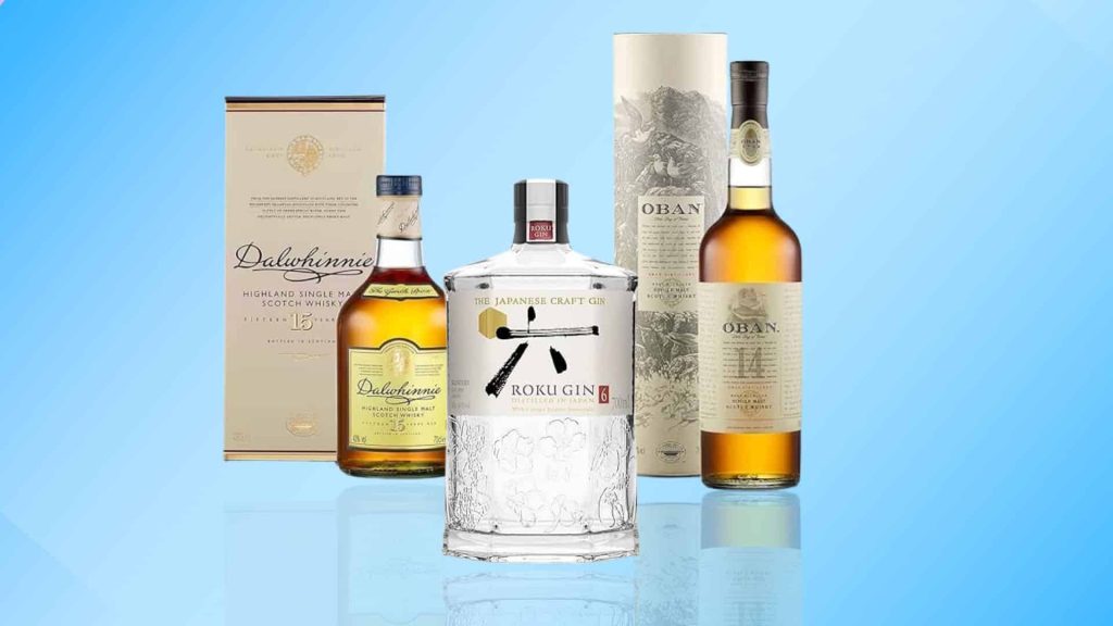 Gin, Rum und Whisky im Angebot